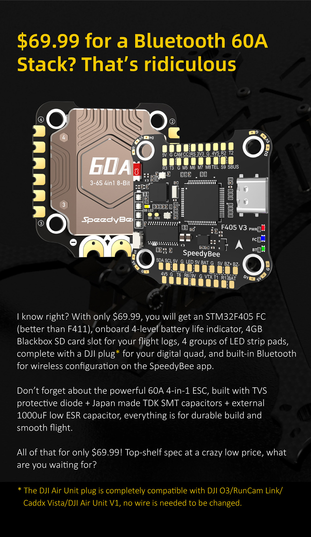 SpeedyBee-F405-V3-BLS-60A-4In1-ESC-F4-OSD-Flugsteuerung-3-6S-mit-9V-5V-33V-BEC-Ausgang-Stack-fuumlr--2008622-2